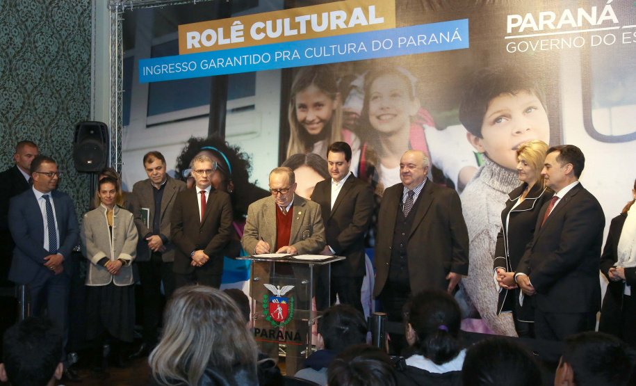 Governador Carlos Massa Ratinho Junior lan;ca Projeto "Rolê Cultural" no Museu Paranaense. Curitiba,04/09/2019 Foto:Jaelson Lucas / AEN