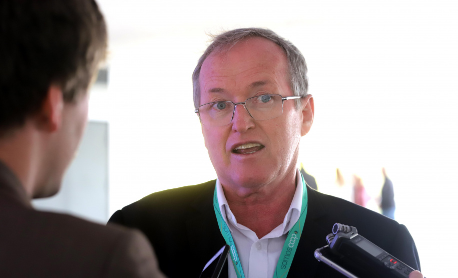 O vice-governador Darci Piana participa do 7o Foro de Agricultura de America Del Sur. N/F: José Roberto Ricken, pres. da Ocepar.Curitiba, 06-09-19.Foto: Arnaldo Alves / AEN.