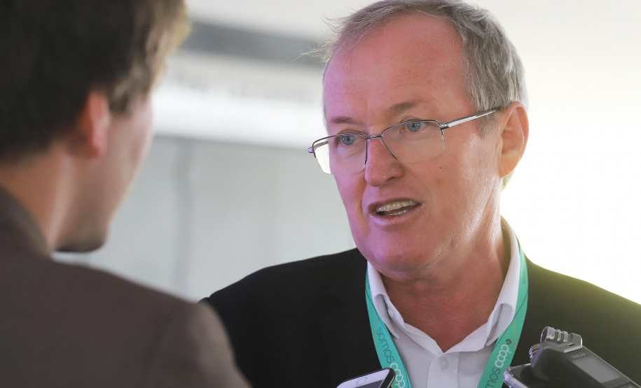 O vice-governador Darci Piana participa do 7o Foro de Agricultura de America Del Sur. N/F: José Roberto Ricken, pres. da Ocepar.Curitiba, 06-09-19.Foto: Arnaldo Alves / AEN.