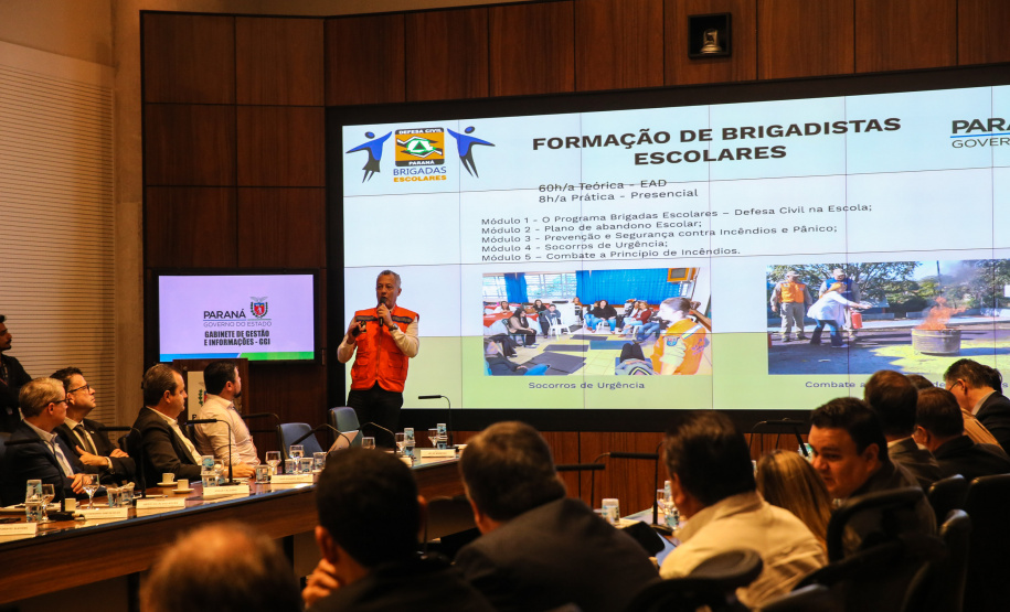 O Governador Carlos Massa Ratinho Júnior, durante reunião com a equipe de governo. 09/09/2019 - Foto: Geraldo Bubniak/AEN
