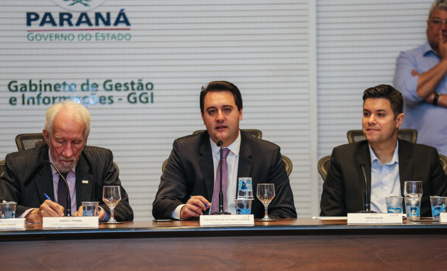 O Governador Carlos Massa Ratinho Júnior, durante reunião com a equipe de governo. 09/09/2019 - Foto: Geraldo Bubniak/AEN