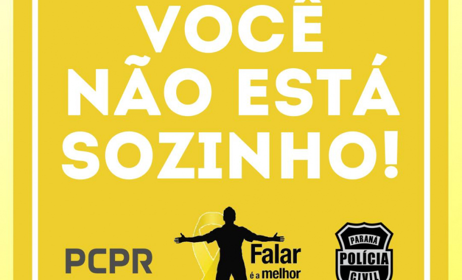 Polícia Civil do Paraná promove ações de prevenção ao suicídio.