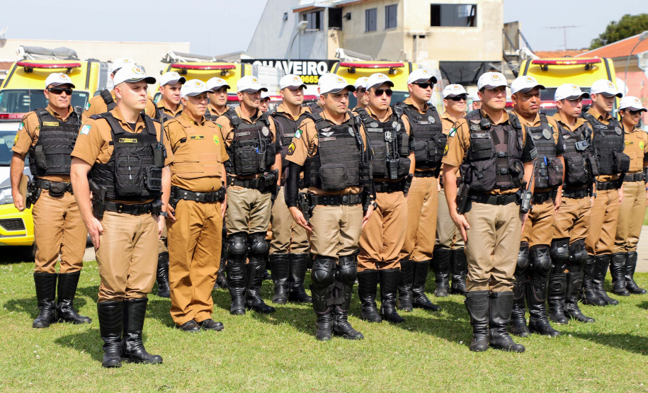 10-09-2019 Lançamento Operação Saturação 1º CRPM Curitiba, 10 de setembro de 2019. Lançamento Operação Saturação 1º CRPM