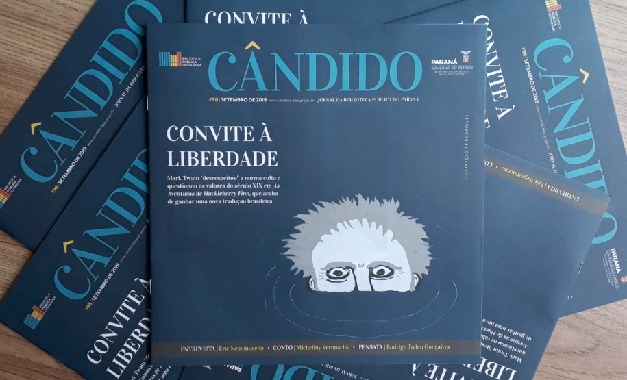 Jornal Cândido destaca obra e a trajetória de Mark Twain. Foto:Divulgação/BPP