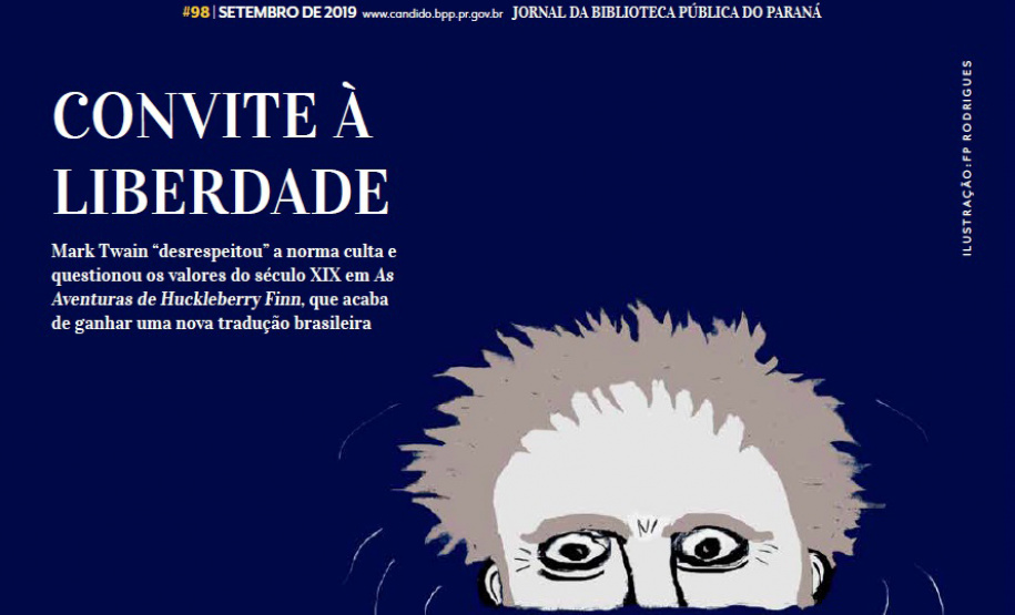 Jornal Cândido destaca obra e a trajetória de Mark Twain. Foto:Divulgação/BPP