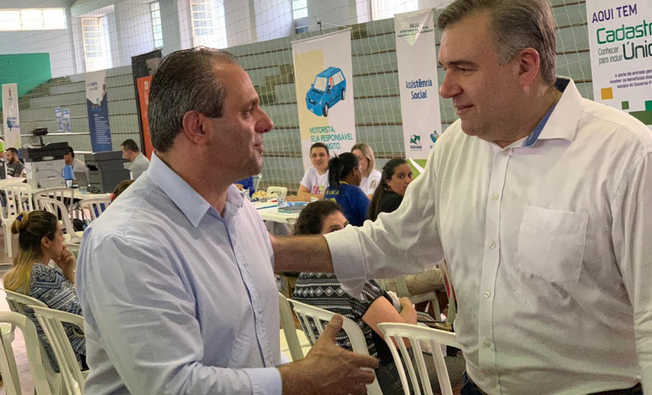 Em Almirante Tamandaré, município da Região Metropolitana de Curitiba, a 15ª edição do Paraná Cidadão na gestão do governador Carlos Massa Ratinho Júnior registrou quase 17 mil atendimentos no Ginásio de Esportes Buzatão. Foto: Divulgação/SEJUF