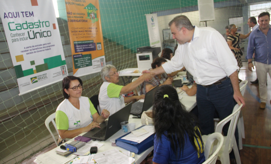 Em Almirante Tamandaré, município da Região Metropolitana de Curitiba, a 15ª edição do Paraná Cidadão na gestão do governador Carlos Massa Ratinho Júnior registrou quase 17 mil atendimentos no Ginásio de Esportes Buzatão. Foto: Divulgação/SEJUF