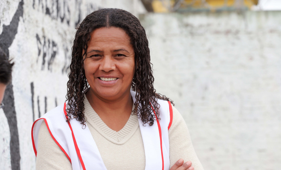 Escola Segura - Colégio Estadual Ivete Martins de Souza. Adriana Marques, inspetora.Piraquara, 13-09-19.Foto: Arnaldo Alves / AEN.