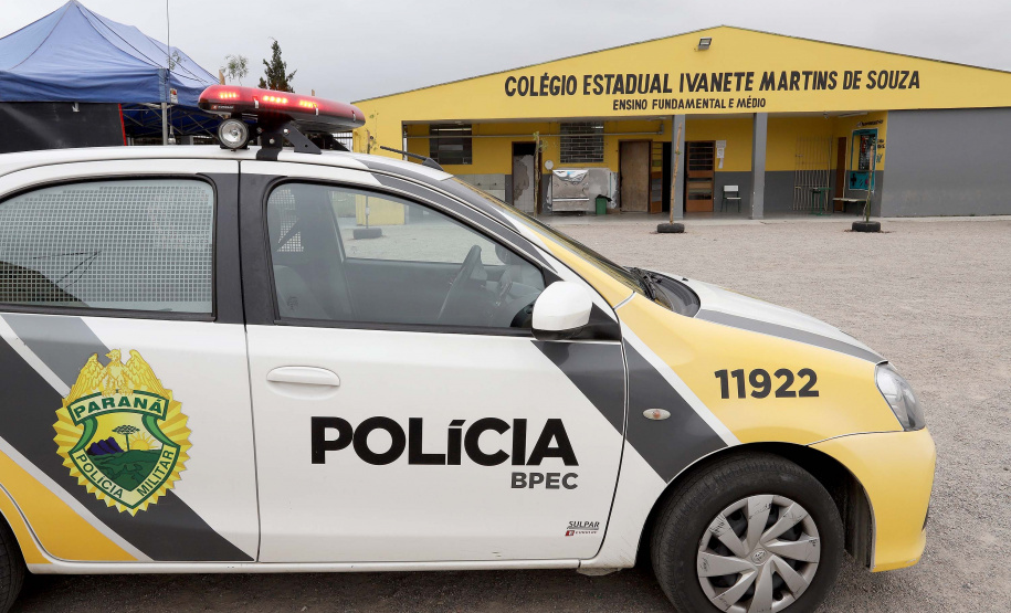 Escola Segura - Piraquara, 13-09-19.Foto: Arnaldo Alves / AEN.