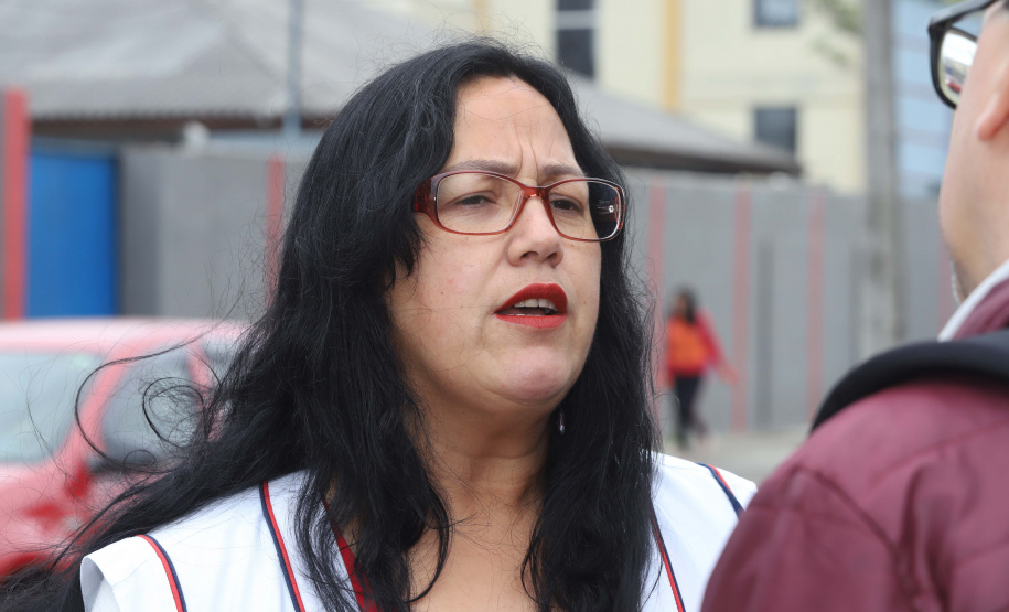 Escola Segura - Colégio Estadual Profa. Lindaura R. Lucas. - profa. RoseliSão José dos Pinhais, 13-09-19.Foto: Arnaldo Alves / AEN.