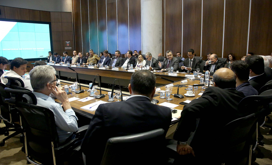 Governador Calos Massa Ratinho Junior participa da reunião do secretáriado. Curitiba,17/09/2019 Foto:Jaelson Lucas / AEN