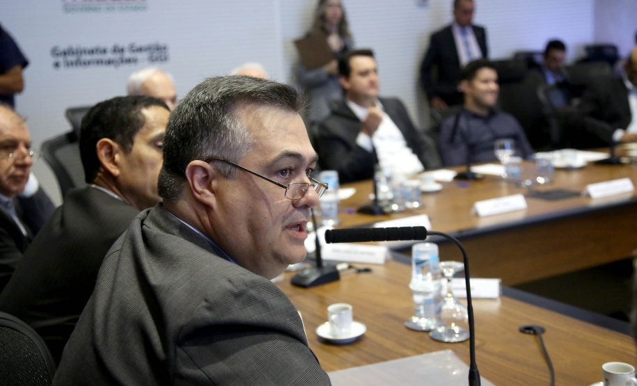 Governador Calos Massa Ratinho Junior participa da reunião do secretáriado. Curitiba,17/09/2019 Foto:Jaelson Lucas / AEN