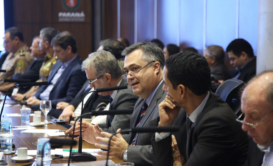 Governador Calos Massa Ratinho Junior participa da reunião do secretáriado. Curitiba,17/09/2019 Foto:Jaelson Lucas / AEN