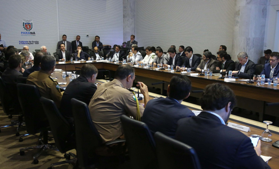 Governador Calos Massa Ratinho Junior participa da reunião do secretáriado. Curitiba,17/09/2019 Foto:Jaelson Lucas / AEN