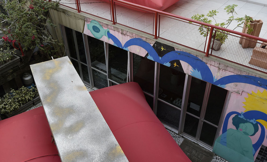 Instalação do artista plástico Geraldo Zamproni no Museu Casa Alfredo Andersen(MCAA).Curitiba, 09 de setembro de 2019.Foto: Kraw Penas/SECC