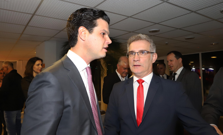 O governador Carlos Massa Ratinho Junior participa da abertura do 25º Congresso de Radiodifusão