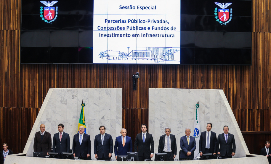 O governador Carlos Massa Ratinho Junior participa nesta segunda-feira (23), participou da audiência da Câmara dos Deputados para discutir com deputados federais e estaduais o novo marco regulatório das PPPs, concessões e fundos de infraestrutura