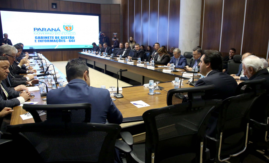 Governador Carlos Massa Ratinho Junior em reunião com o secretariado. Curitiba,24/09/2019 Foto:Jaelson Lucas / AEN
