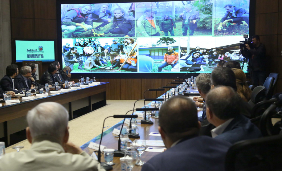 Governador Carlos Massa Ratinho Junior em reunião com o secretariado. Curitiba,24/09/2019 Foto:Jaelson Lucas / AEN