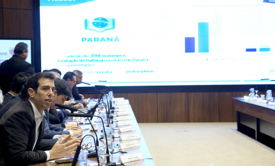 Governador Carlos Massa Ratinho Junior em reunião com o secretariado. Curitiba,24/09/2019 Foto:Jaelson Lucas / AEN