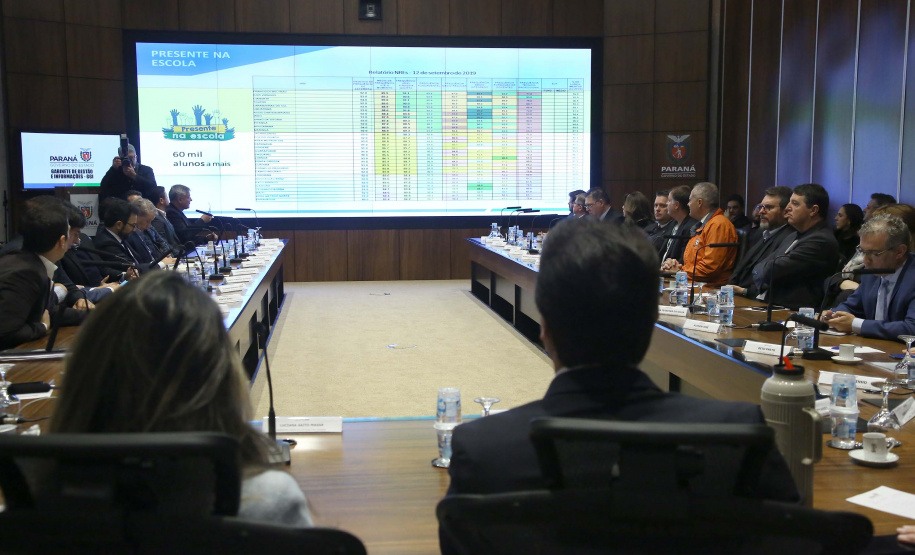 Governador Carlos Massa Ratinho Junior em reunião com o secretariado. Curitiba,24/09/2019 Foto:Jaelson Lucas / AEN