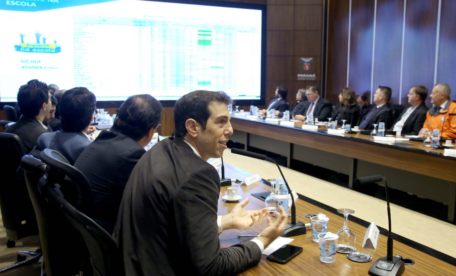 Governador Carlos Massa Ratinho Junior em reunião com o secretariado. Curitiba,24/09/2019 Foto:Jaelson Lucas / AEN