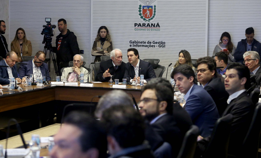 Governador Carlos Massa Ratinho Junior em reunião com o secretariado. Curitiba,24/09/2019 Foto:Jaelson Lucas / AEN