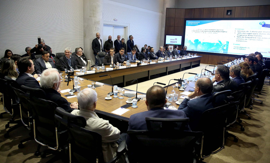Governador Carlos Massa Ratinho Junior em reunião com o secretariado. Curitiba,24/09/2019 Foto:Jaelson Lucas / AEN