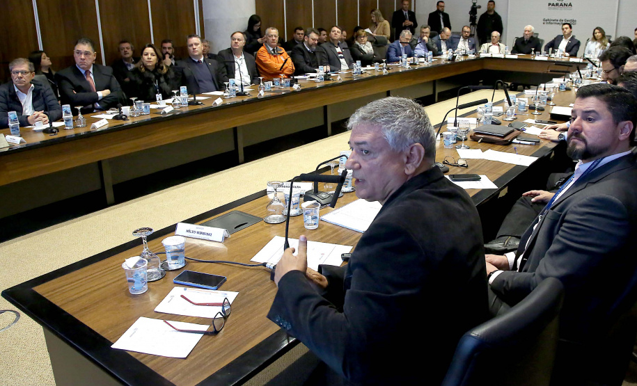 Governador Carlos Massa Ratinho Junior em reunião com o secretariado. Curitiba,24/09/2019 Foto:Jaelson Lucas / AEN