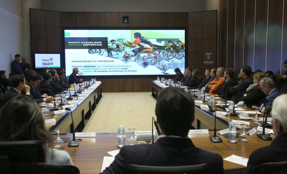 Governador Carlos Massa Ratinho Junior em reunião com o secretariado. Curitiba,24/09/2019 Foto:Jaelson Lucas / AEN