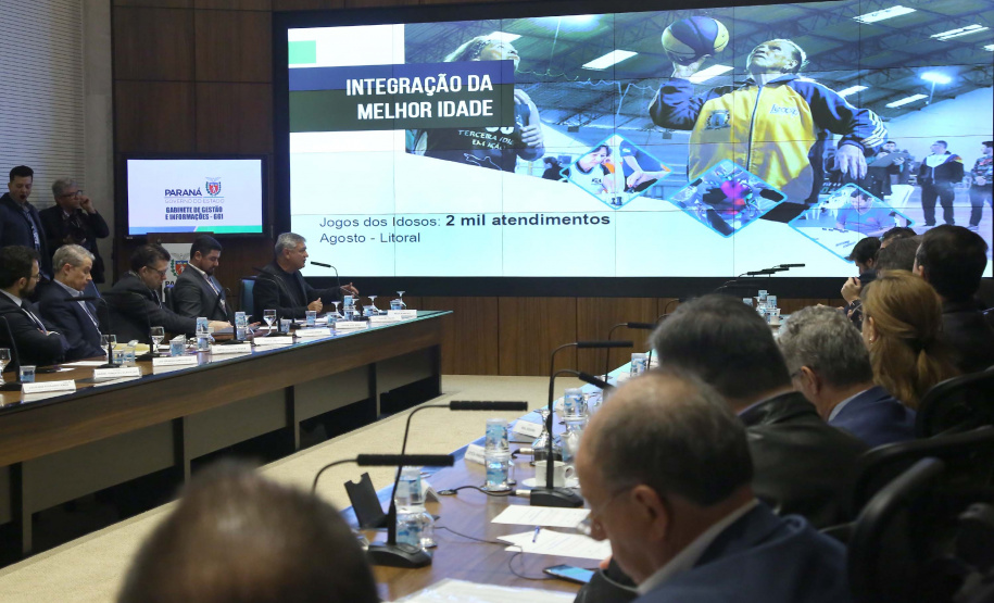 Governador Carlos Massa Ratinho Junior em reunião com o secretariado. Curitiba,24/09/2019 Foto:Jaelson Lucas / AEN