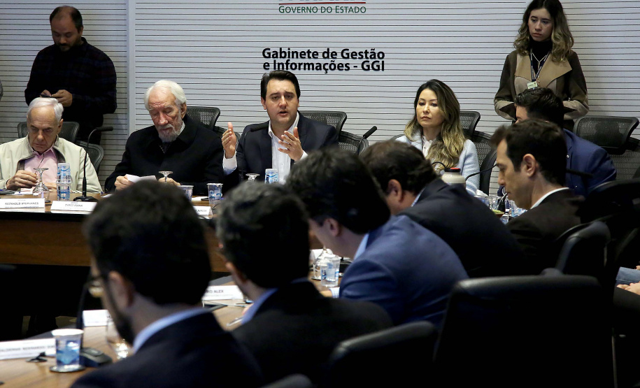 Governador Carlos Massa Ratinho Junior em reunião com o secretariado. Curitiba,24/09/2019 Foto:Jaelson Lucas / AEN
