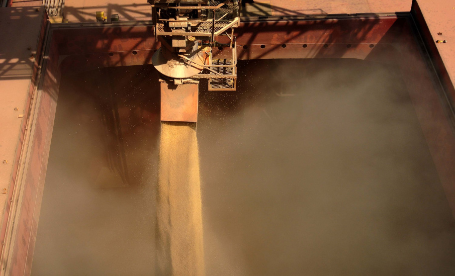 Até o final deste ano, o Porto de Paranaguá deve receber para descarga mais de 6,12 milhões de toneladas de granéis para exportação. O volume esperado para o último trimestre de 2019 é 14% maior que o total movimentado pelo setor no mesmo período do ano passado. Nos três últimos meses de 2018 foram exportadas cerca de 5,26 milhões de toneladas de soja, milho, farelo e açúcar. Foto: Claudio Neves/Portos do Paraná