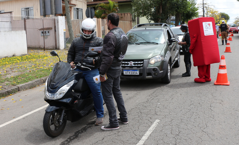 Curitiba, 25 de Setembro de 2019. Blitz Educativa Semana Nacional do Trânsito.