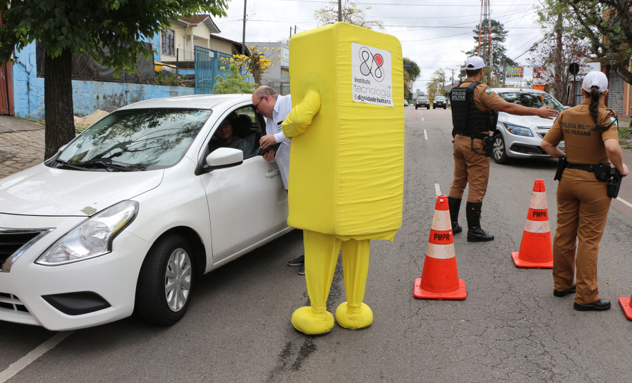 Curitiba, 25 de Setembro de 2019. Blitz Educativa Semana Nacional do Trânsito.