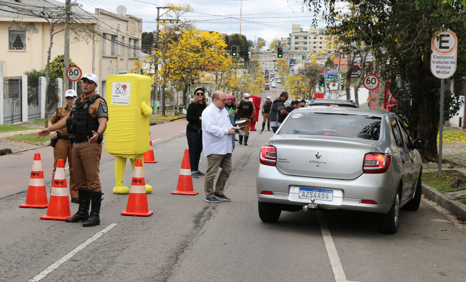 Curitiba, 25 de Setembro de 2019. Blitz Educativa Semana Nacional do Trânsito.
