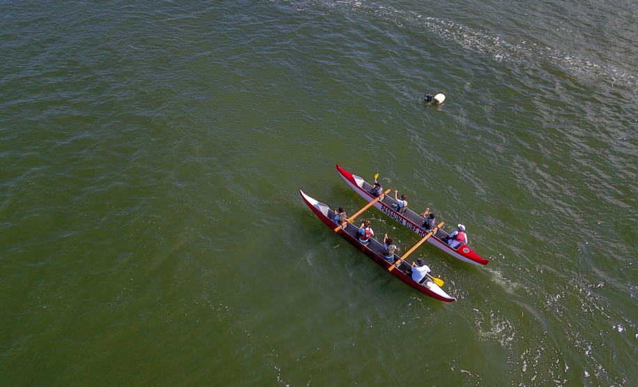 Nesta etapa dos lindeiros serão disputadas canoagem de velocidade, corrida de aventura, vôlei de praia, canoagem slalom, paraquedismo, vela, skate, beach soccer, handebol de areia, pesca, futevôlei, corrida rústica. Haverá também a Maratona Internacional de Foz, uma realização do Serviço Social do Comércio (Sesc) do Paraná, que deverá reunir 4 mil atletas. A largada será domingo (29). Foto: José Fernando Ogura/AEN
