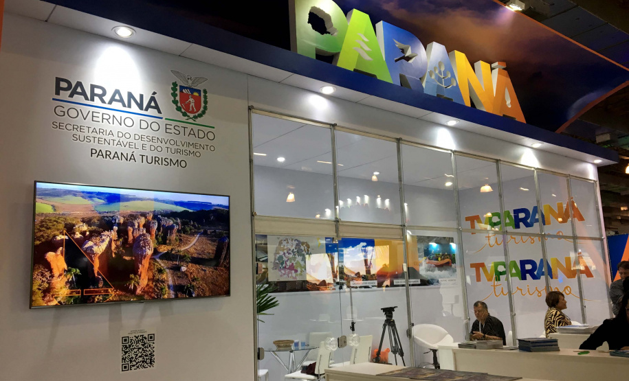 A Paraná Turismo finalizou nesta sexta-feira (27) a participação em uma das maiores feiras do setor e de negócios do País – 47ª Abav Expo Internacional de Turismo e 52º Encontro Comercial Braztoa, que aconteceu em São Paulo. Durante três dias, assessores técnicos apresentaram o potencial turístico do Estado, com diversas atividades, como palestras e painéis do trade relacionados a investimentos, mostrando as regiões turísticas do Paraná. Foto: Edson Thomaz/Paraná Turismo
