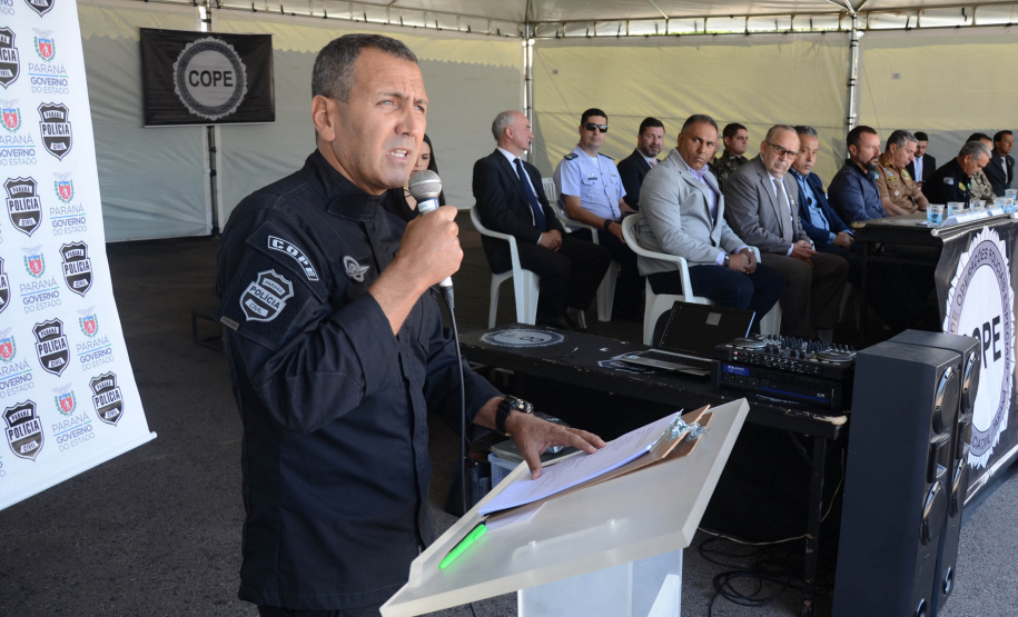 A Polícia Civil do Paraná promoveu uma solenidade de encerramento do 6º Curso de Operações Policiais, nesta sexta-feira (27), nas dependências do Centro de Operações Policiais Especiais