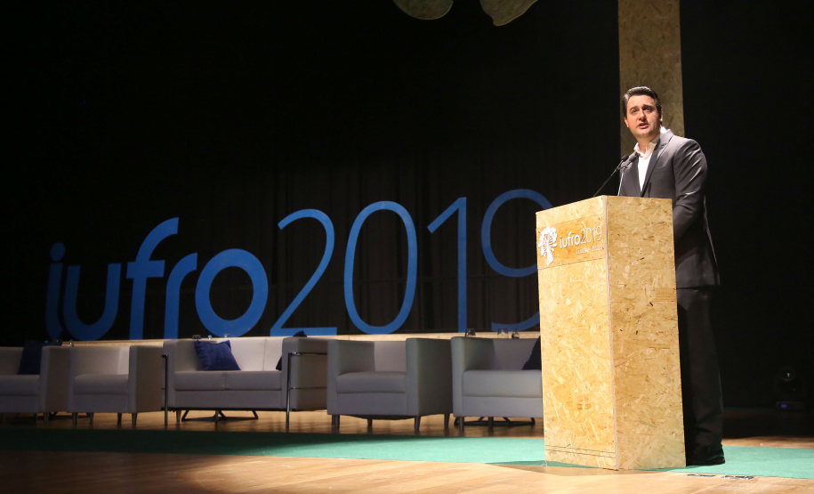 Governador Carlos Massa Ratinho Junior participa da abertura do XXV Congresso Mundial da IUFRO que aconteceu na Expo Unimed Curitiba. Curitiba,30/09/2019 Foto:Jaelson Lucas / AEN