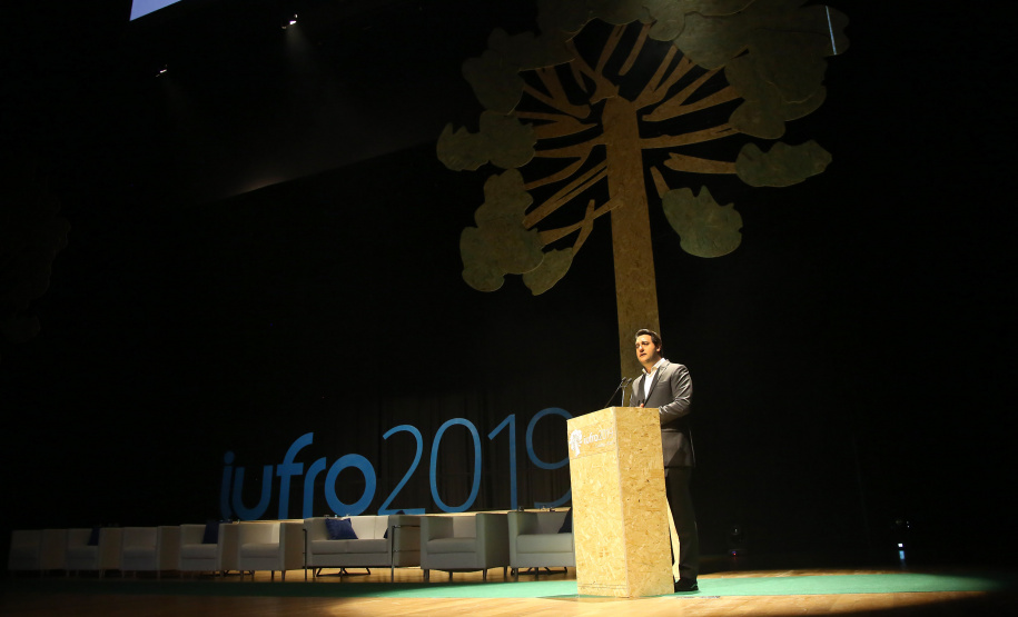 Governador Carlos Massa Ratinho Junior participa da abertura do XXV Congresso Mundial da IUFRO que aconteceu na Expo Unimed Curitiba. Curitiba,30/09/2019 Foto:Jaelson Lucas / AEN