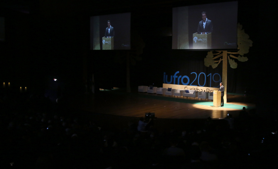 Governador Carlos Massa Ratinho Junior participa da abertura do XXV Congresso Mundial da IUFRO que aconteceu na Expo Unimed Curitiba. Curitiba,30/09/2019 Foto:Jaelson Lucas / AEN