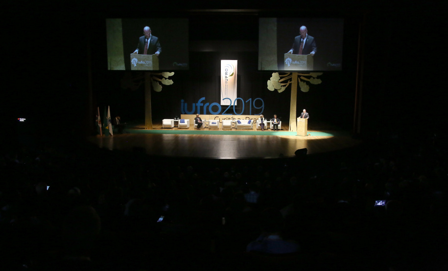 Governador Carlos Massa Ratinho Junior participa da abertura do XXV Congresso Mundial da IUFRO que aconteceu na Expo Unimed Curitiba. Curitiba,30/09/2019 Foto:Jaelson Lucas / AEN