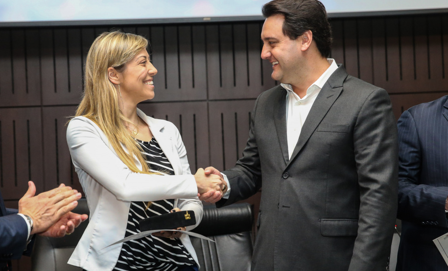 O governador Carlos Massa Ratinho Junior participa nesta segunda-feira (30), da comemoração do aniversário de 166 anos da Polícia Civil no Paraná na sede da OAB Paraná, em Curitiba .   30/09/2019 - Foto: Geraldo Bubniak/AEN