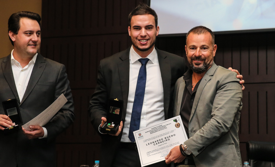 O governador Carlos Massa Ratinho Junior participa nesta segunda-feira (30), da comemoração do aniversário de 166 anos da Polícia Civil no Paraná na sede da OAB Paraná, em Curitiba .   30/09/2019 - Foto: Geraldo Bubniak/AEN