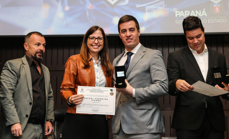 O governador Carlos Massa Ratinho Junior participa nesta segunda-feira (30), da comemoração do aniversário de 166 anos da Polícia Civil no Paraná na sede da OAB Paraná, em Curitiba .   30/09/2019 - Foto: Geraldo Bubniak/AEN