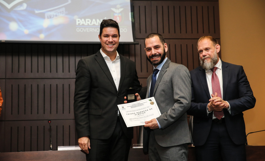 O governador Carlos Massa Ratinho Junior participa nesta segunda-feira (30), da comemoração do aniversário de 166 anos da Polícia Civil no Paraná na sede da OAB Paraná, em Curitiba .   30/09/2019 - Foto: Geraldo Bubniak/AEN