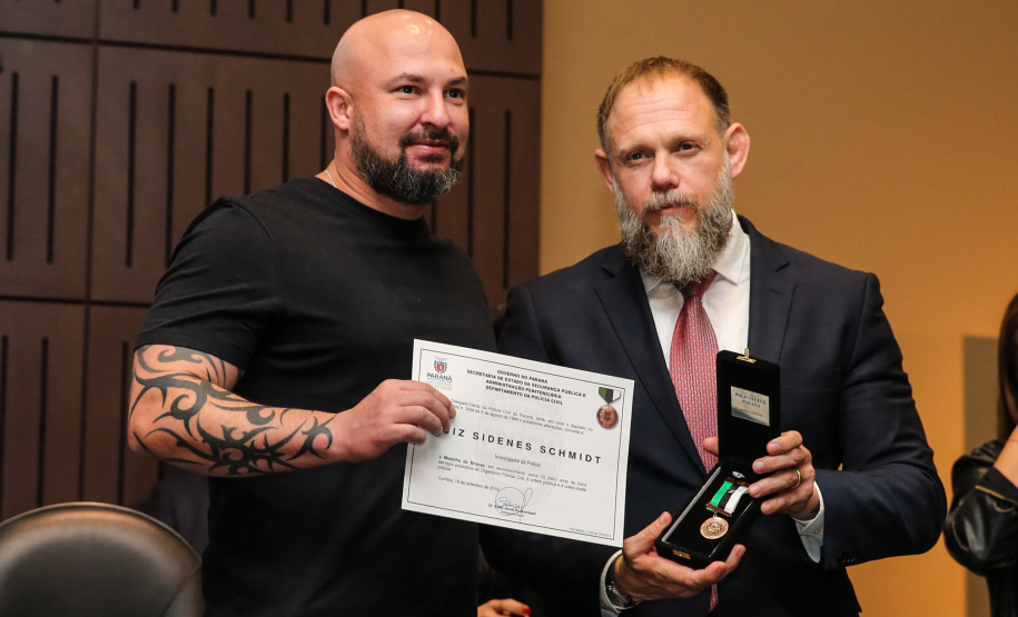 O governador Carlos Massa Ratinho Junior participa nesta segunda-feira (30), da comemoração do aniversário de 166 anos da Polícia Civil no Paraná na sede da OAB Paraná, em Curitiba .   30/09/2019 - Foto: Geraldo Bubniak/AEN