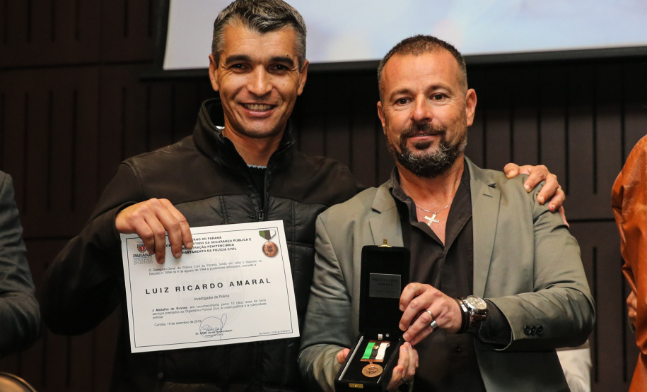 O governador Carlos Massa Ratinho Junior participa nesta segunda-feira (30), da comemoração do aniversário de 166 anos da Polícia Civil no Paraná na sede da OAB Paraná, em Curitiba .   30/09/2019 - Foto: Geraldo Bubniak/AEN