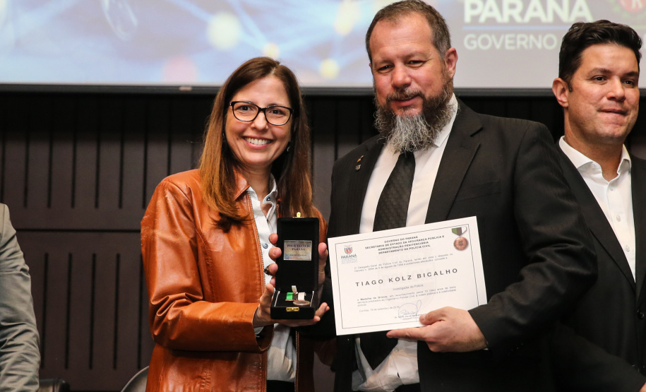 O governador Carlos Massa Ratinho Junior participa nesta segunda-feira (30), da comemoração do aniversário de 166 anos da Polícia Civil no Paraná na sede da OAB Paraná, em Curitiba .   30/09/2019 - Foto: Geraldo Bubniak/AEN